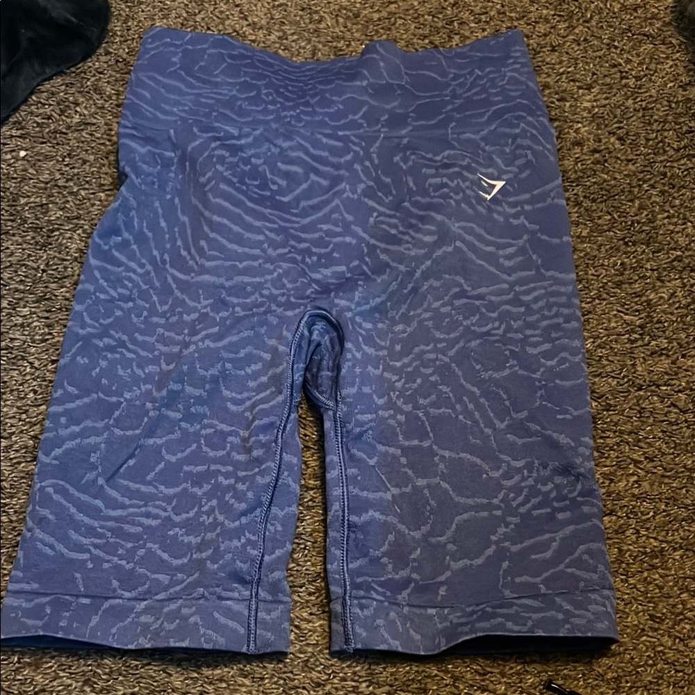 Gymshark Blue Patterned Gym Shorts
